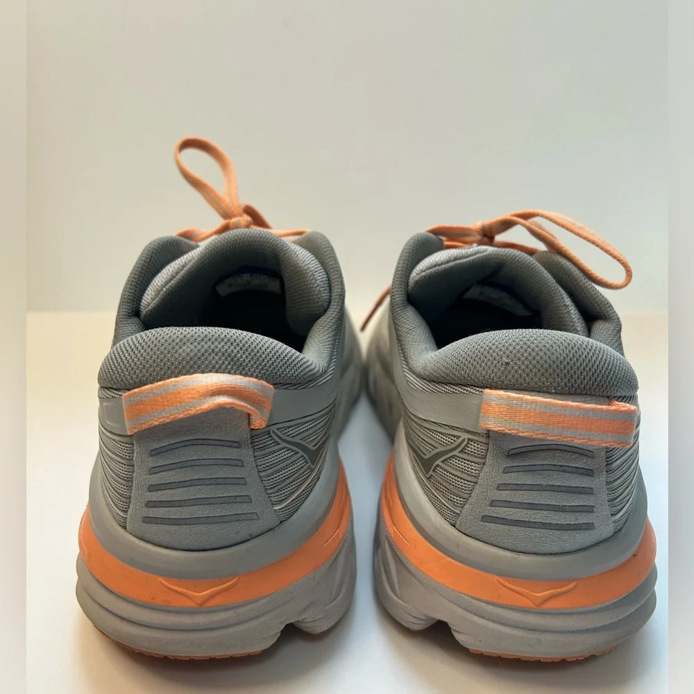 Hoka One One Gray and Orange Women's Sneakers